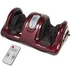 BCP Electric Foot Massager w/ Remote, 3 Modes - Red