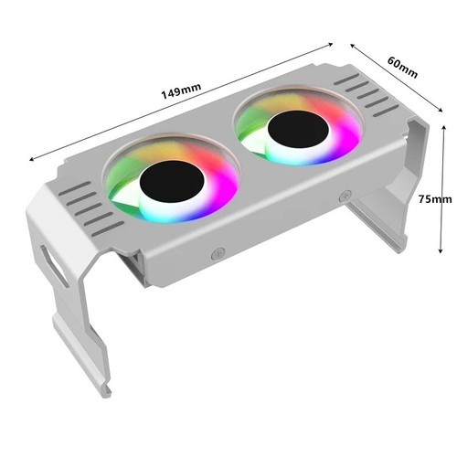 RAM Heatsink Cooler 4Pin PWM/5V 3Pin ARGB PC Memory Cooling Radiator 1000-4500+R - 第 3/8 張圖片