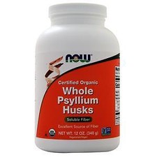 Now Whole Psyllium Husks - Certified Organic 12 oz