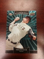2009 Upper Deck Starquest Turquoise Common Baseball SQ-50 Tim Lincecum Giants 