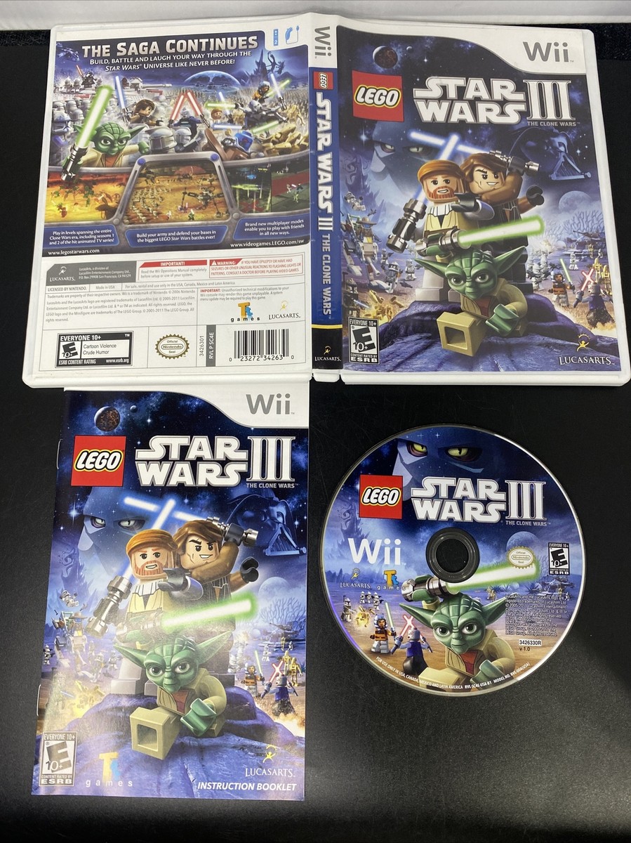 LEGO Star Wars III: The Clone Wars (Nintendo Wii, 2011 