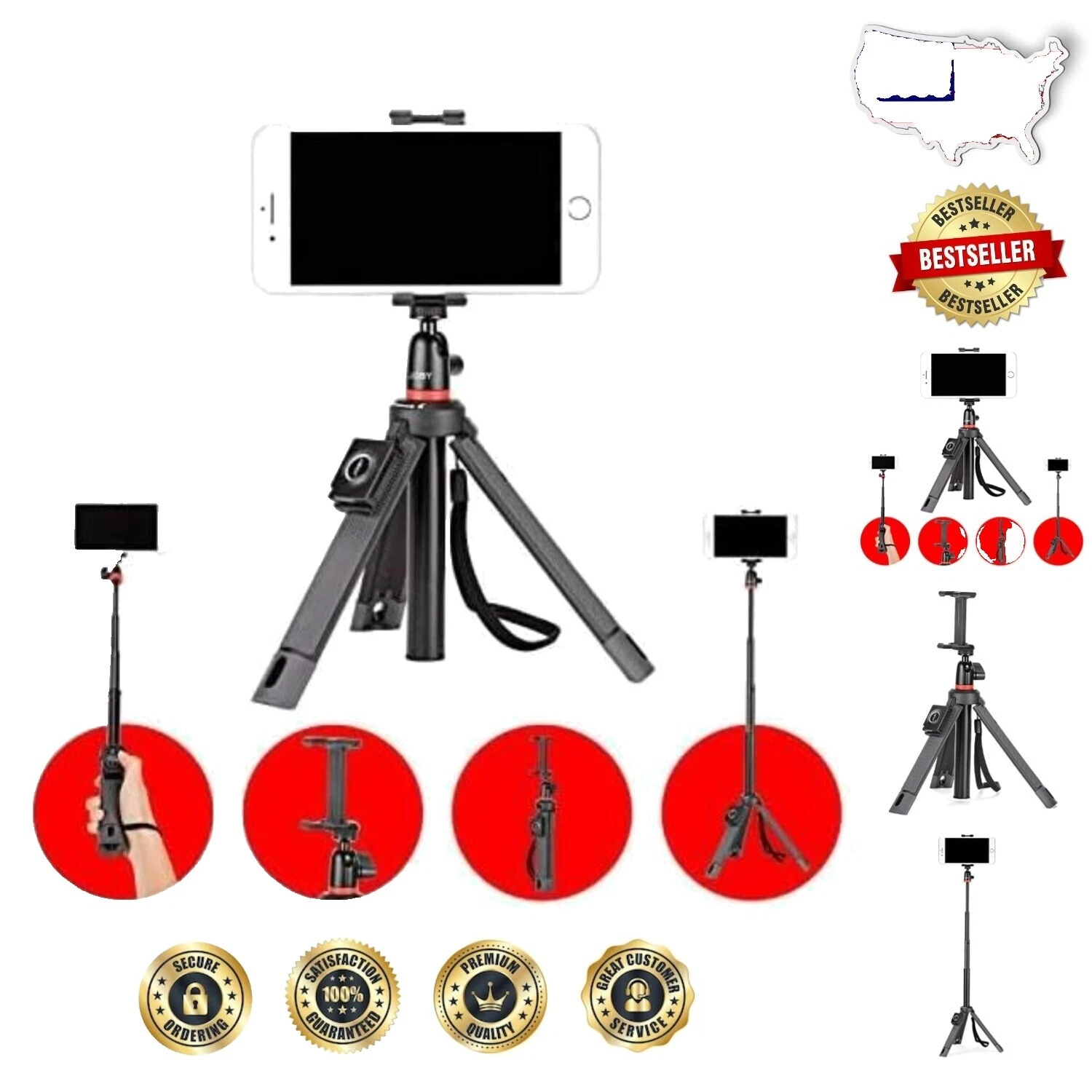 Cup Holder Cell Phone Tripods for Alcatel A3