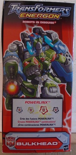 Transformers Energon Command Class Bulkhead Powerlinx Battles Helicopter SEALED - Picture 3 of 5