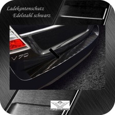 Ladekantenschutz Edelstahl schwarz graphit für Volvo V70 III ab Facelift 6.2013-
