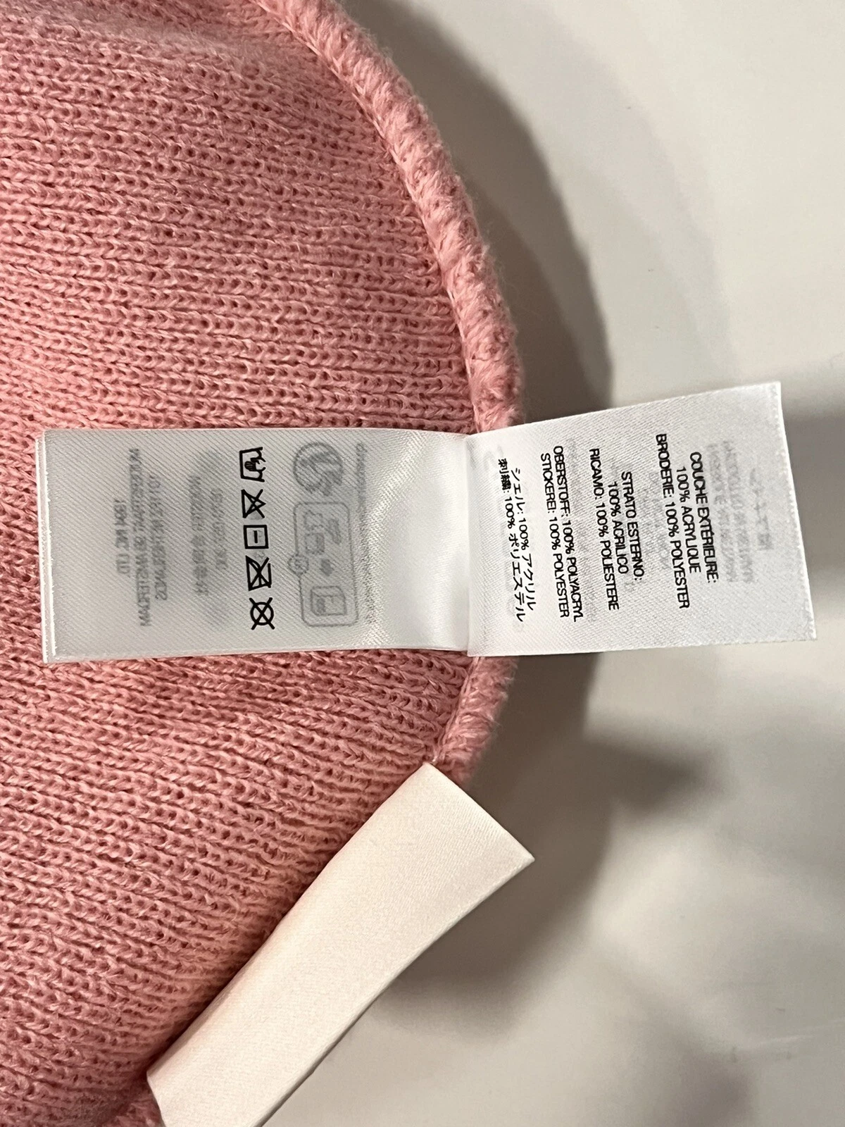 Supreme FW24 Mitchell & Ness NCAA Beanie UNC Rameses (rosa)