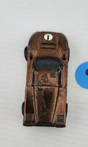1967 Redline Hot Wheels Ford J-Car Brown w/Black Interior With Button US - Picture 7 of 11
