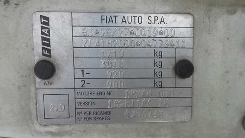 182AA8000 BLOQUE / 2057901 PARA FIAT BRAVA 182 TD 75 SX - Picture 10 of 10