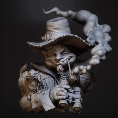 1/10 BUST Resin Model Kit Bard Goblin Fairy Tales A-989 Unpainted