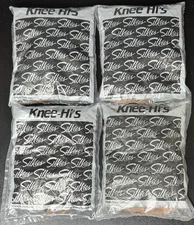 Silkies Knee Hi’s Beige (Honey) Pantyhose USA Made, 3 Pair X 4 Packs