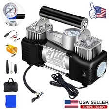 Heavy Duty Portable Air Compressor Car Tire Inflator Electric Pump Auto 12V