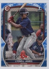 2023 Bowman Prospects Blue Pattern 21/125 Lyonell James #BP-118 05k6
