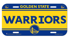 Golden State Warriors 12.00" x 6.00" NBA License Plate Tag WinCraft