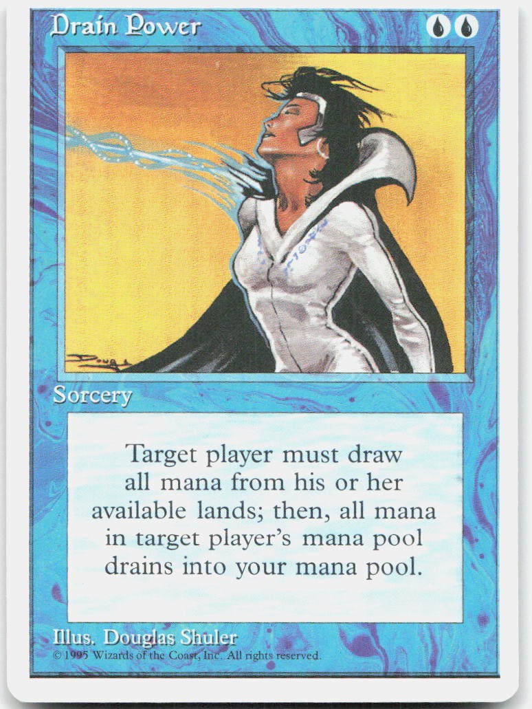 Drain Power 67 Moderately Played Fourth Edition Rare Magic: The Gathering