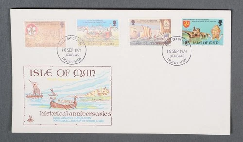 Mayfairstamps Isle of Man FDC 1974 historical anniversaries First Day Cover aax_