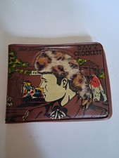 Vintage Davey Crockett Plastic Wallet From Walt Disney