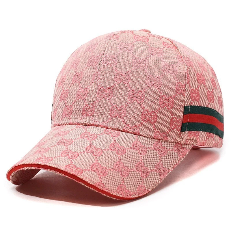 Men Women Casual Baseball Peaked Cap Adjustable Hat color PINK