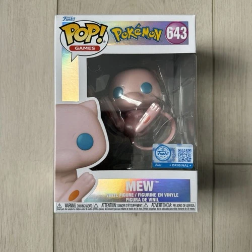 Funko Pop! Pokémon Mew #643 Pearlescent Pokémon Center Exclusive NEW