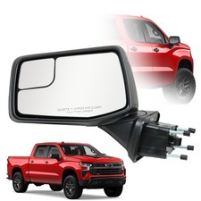 Driver Left Side Door Mirror for 2019-2024 Chevy Silverado 1500, with Heated ...