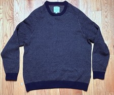 Fat Face Mens Navy Mix Round Neck Jumper Knit Sweater Size XXL Casual Heavy