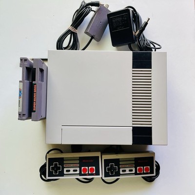 Nintendo NES Console Super Mario Bros Bundle (1988) Complete Cleaned & Tested