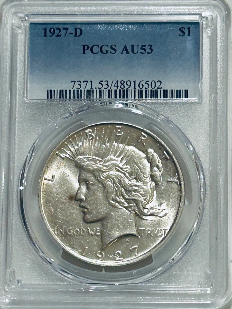 1927-D ピースダラー銀貨 本物保証級 1927 D Peace Dollar for sale | eBay