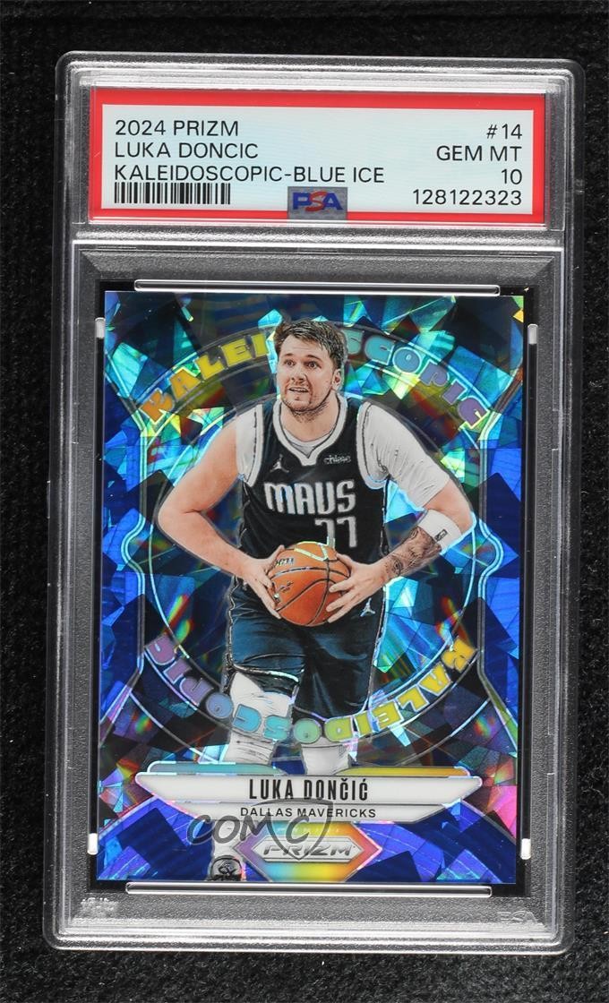 2024 Panini Prizm Kaleidoscopic Blue Ice /125 Luka Doncic #14 PSA 10 GEM MT 0y2q