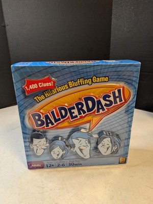 NEW Balderdash Board Game the Hilarious Bluffing Game Mattel SEALED Contents