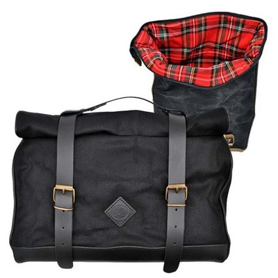 Tasche Seite Schwarz Baumwolle Wachs- Leder 19/24lt Release Schnell Klick Fix