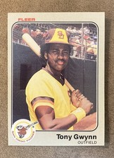 (B1) Tony Gwynn 1983 Fleer Rookie Card #360. rookie card picture