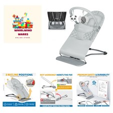 Ergonomic Baby Bouncer with Playful Sensory Toys - Perfect for Travel Home Use