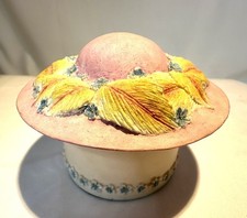 Willow Hall Hat Jane Asher Trinket Box Porcelain Ceramic 1998 "Victorian Hats"