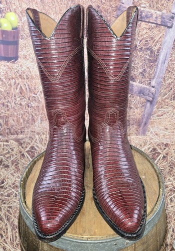 Bota de Vaquero Para Hombre Personalizada Clásica Completa Argentina Teju Lizard 10 D DE ARRIBA A ABAJO - Imagen 2 de 16
