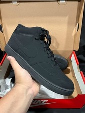Size 10.5 - Nike Court Vision Mid Triple Black