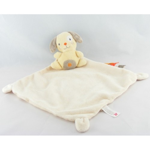 Peluche chien (doudou) - BABY'NAT - Lucien - 25 cm - Multicolore - Lavable à 30° - Jeux - Jouets