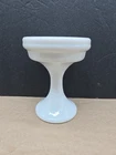 Westmoreland Vtg Milk Glass Candleholder Fairy Lamp Base Pedestal Dish White