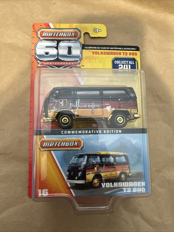 Matchbox 60th Anniversary Volkswagen T2 Bus Commemorative Edition 
