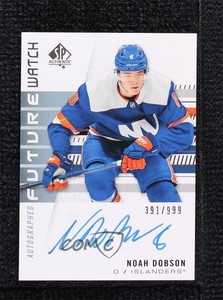 2019-20 SP Authentic Future Watch Rookies /999 Noah Dobson #193 Rookie Auto RC