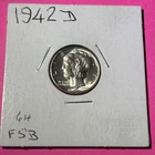 1942 D Mercury Dime FB Brilliant Uncirculated 90% Silver BU FSB
