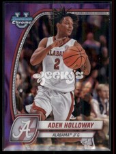 2024-25 Bowman University Chrome - Aden Holloway #57 Purple Lava $2 MIN ORDER