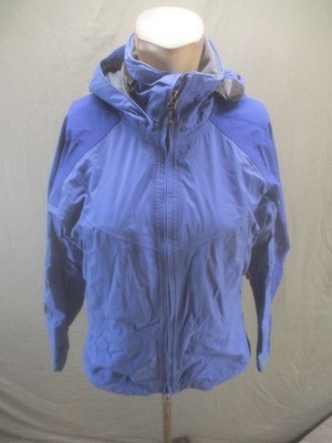 Marmot Size S Womens Blue Powder Skirt Hooded Insulated Zip Snowboard Jacket 952