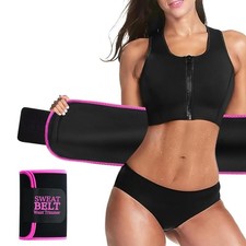 Waist Trainer For Women Lower Belly Fat Sweat Band Belt Stomach Wrap Shaper