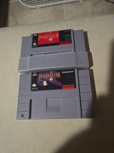Final Fantasy III 3 (Super Nintendo, SNES) And Final Fantasy II 2 (SNES)