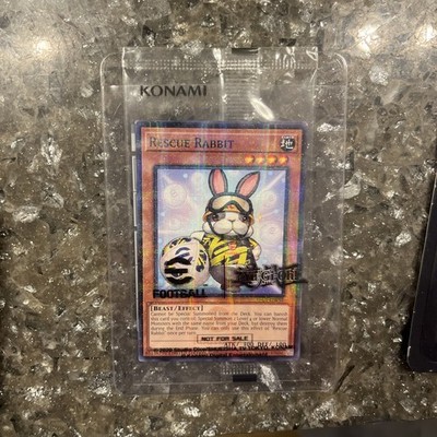 Yu-Gi-Oh! Rescue Rabbit Football Promo Konami Best Buy Promo (2) Cards Clean!!!