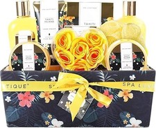 Spa Luxetique Spa Gift Set 12pcs – Tahiti Island Bath Hamper with Essential Oils