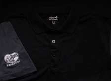 Cracker Barrel Employee Uniform Polo Shirt Black Gray, Men's Large