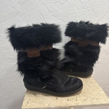 Tecnica Black Goat Fur Hair Leather Apres Ska...