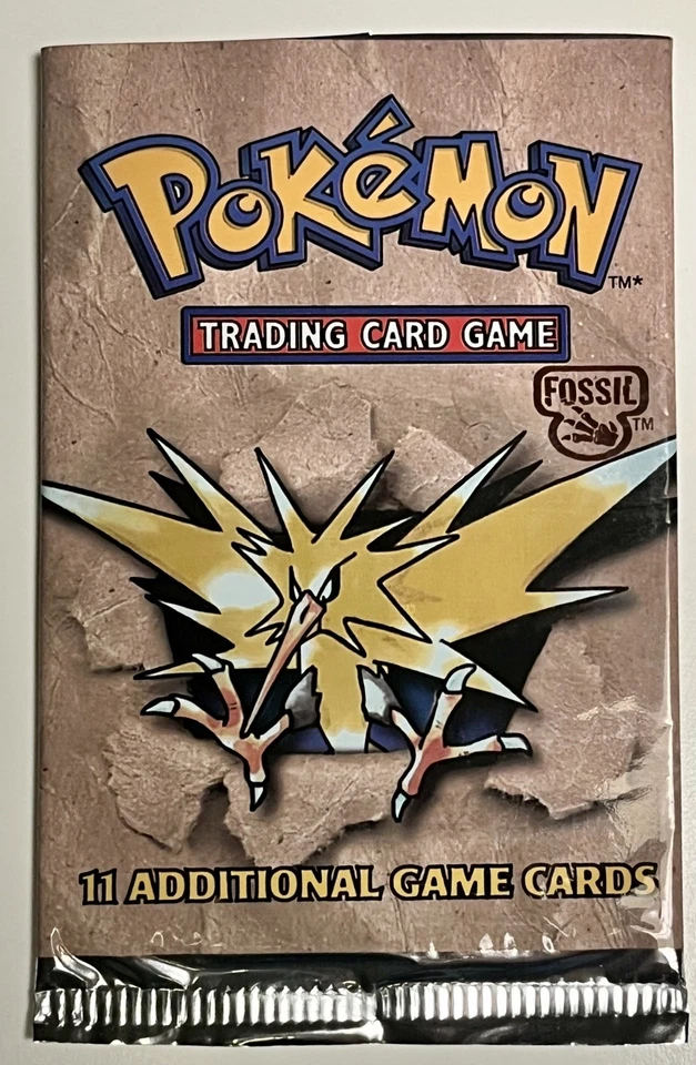 EMPTY Fossil Pokemon Card Booster Pack Art Set Lapras Zapdos Aerodactyl EMPTY - Image 4 of 4