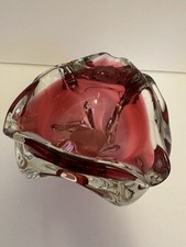 Pedestal de vidrio pesado Trifle Bowl 9" de alto