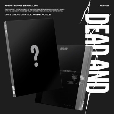 Xdinary Heroes - DEAD AND [HERO ver.] [New CD] Trading Cards , Photo Book, Photo