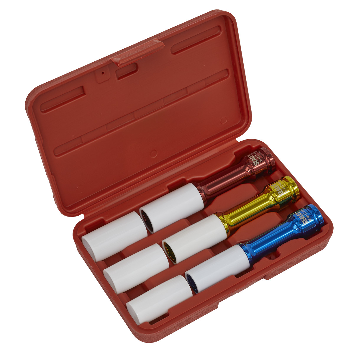 Sealey Alloy Wheel Long Reach Impact Socket Set 3 - Image 7